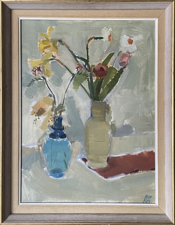 20th Century Swedish School 'Modernist Still Life with Flowers'