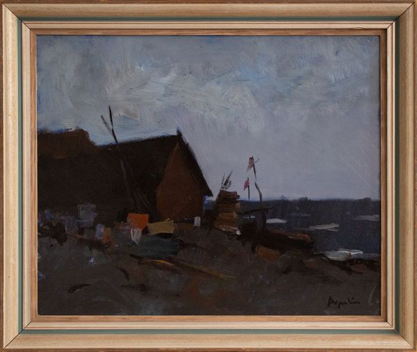 Arne Aspelin (1911-1990) 'Cottage by the Sea'