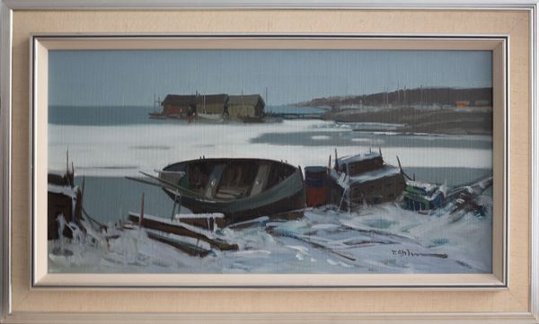 20th Century Swedish School ‘Ice bound Harbour’