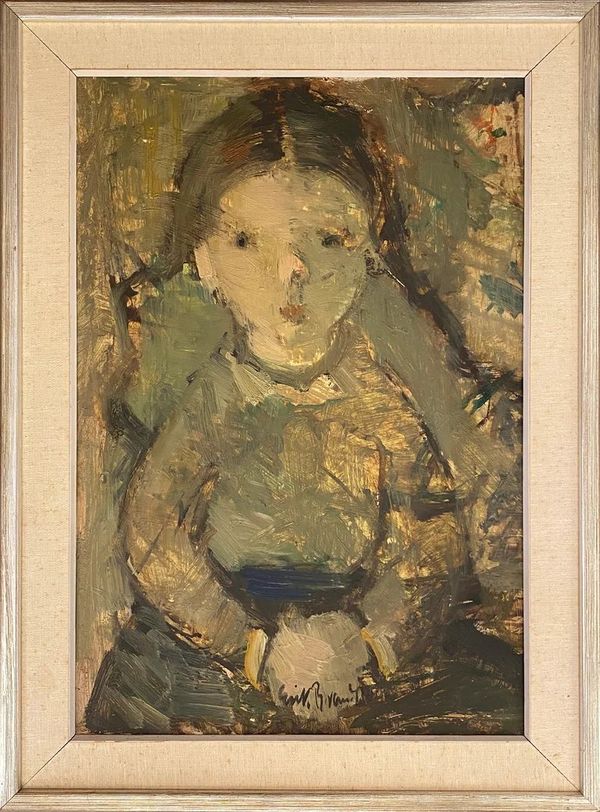 Erik Brandt (1901-1987) 'Portrait of a Girl in Pigtails'