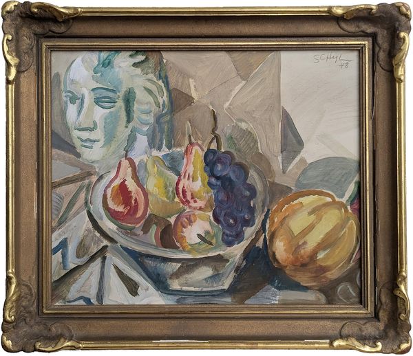 Jules Schyl (1893-1977) ‘Still Life with bust, 1948’