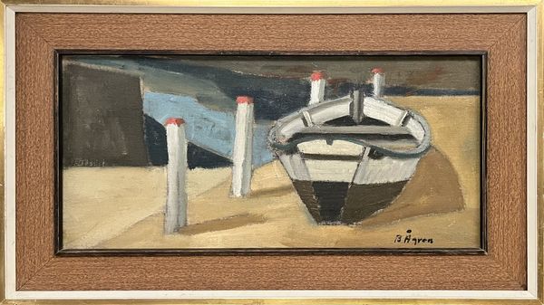 20th Century Swedish 'Boat on the Beach'