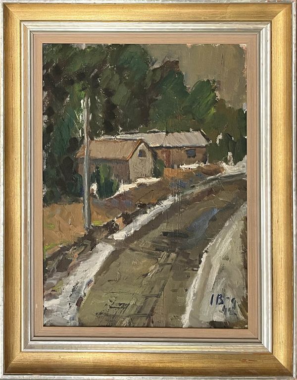 Ivan Broberg (1887-1975) 20th Century Swedish School ‘Road in Winter’