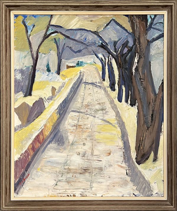 20th C Swedish School 'Road to the Mountains'