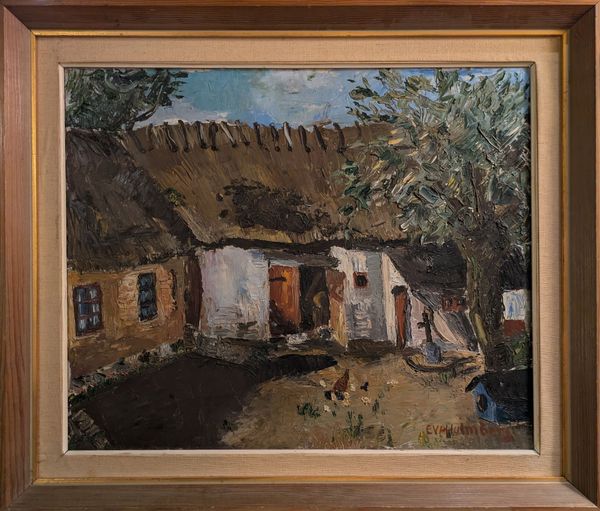 20th Century Swedish School ’Chickens in a Farm Yard’