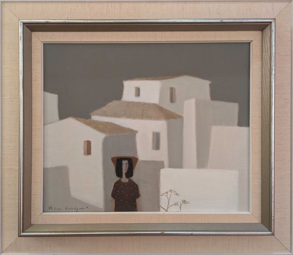 Fabian Lundqvist (1913-1989) 'Woman in a spotted brown dress'