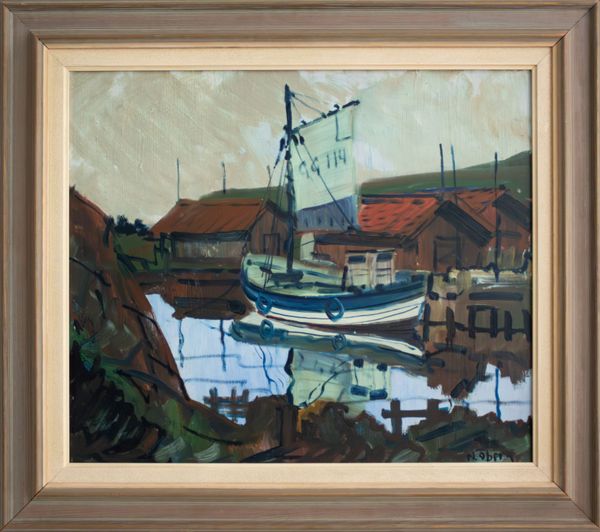 20th Century Swedish School 'Creek Mooring'