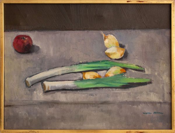 Still life with Leeks & Garlic