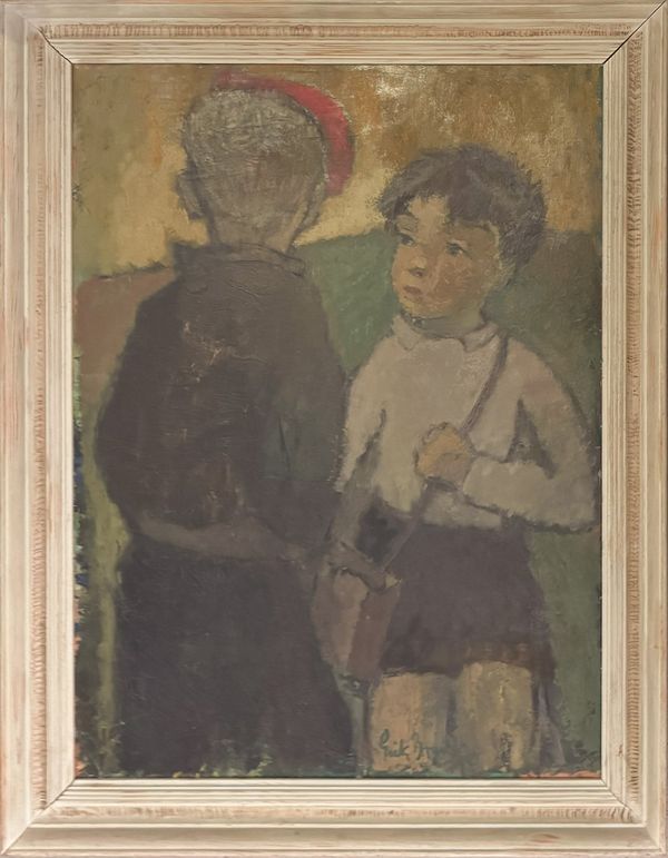 20th century Swedish School 'Two Boys'