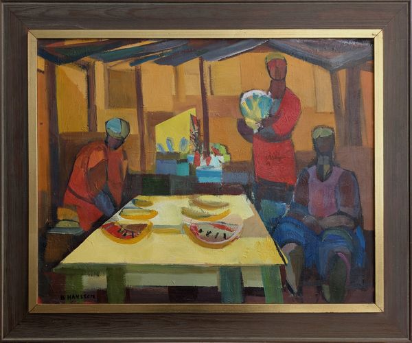 20th Century Swedish School 'Melon Sellers'