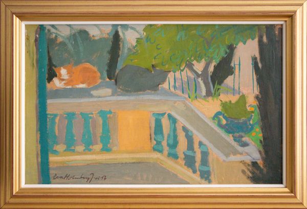 20th Century Swedish School ‘Cat on the Terrace’