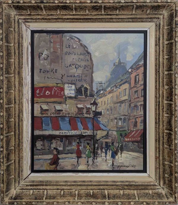 20th Century Continental School  ‘Parisian Street Corner, 1958’