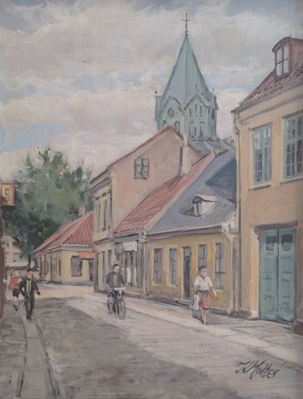 Kaj Molter (1903-1977) 'Stockholm Street' - Photo 2