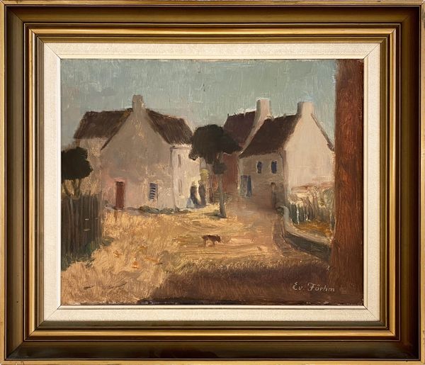 20th Century Swedish School 'Dog in the Yard'