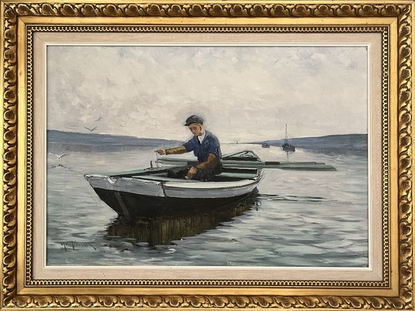 20th century Swedish school 'Afternoon on the Lake'