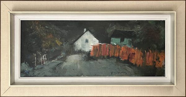 20th Century Swedish School 'The Red Fence'