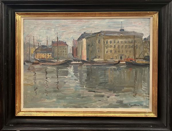 Edgar Wallin (1892-1963)  ‘Harbour Reflections’