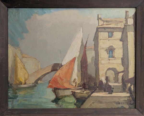20th Century Swedish School 'Red Sail, Venice'