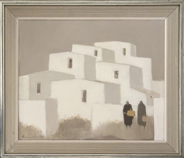 Fabian Lundqvist (1913 – 1989) ‘Figures in a Southern Town’