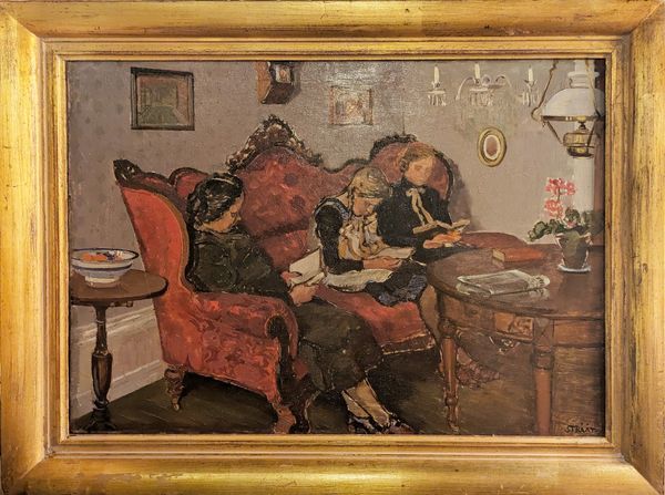 20th Century Swedish School ‘Reading together’