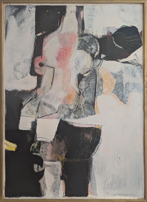 20th Century Swedish School 'Vertical Abstract'