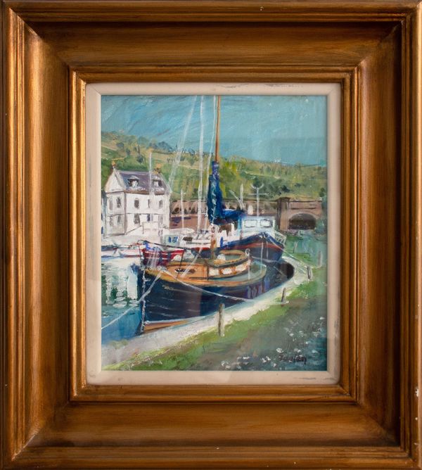 Delny Goalen (1932-2023) 'Bowling Basin where the Forth & Clyde Canal meets the Firth of Clyde'