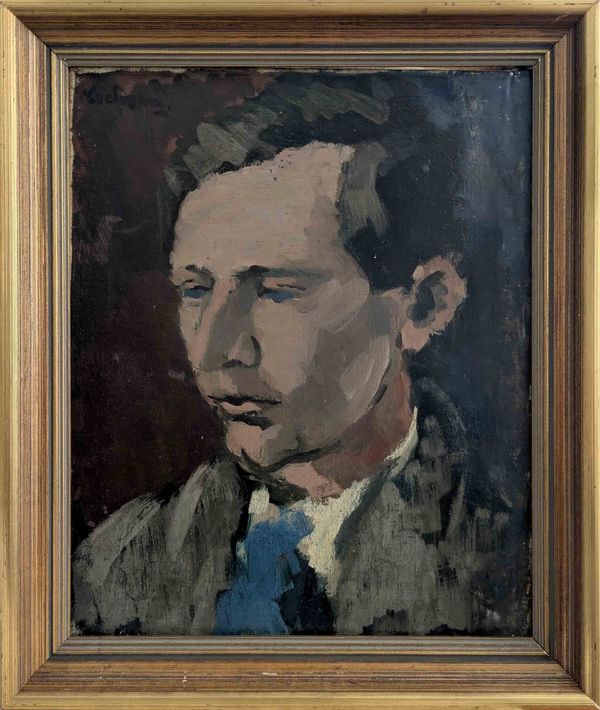 Sixten Lundbohm (1895 - 1982) 'Portrait of a Man - possibly a Self Portrait'