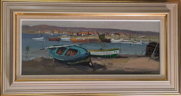 20th Century Swedish School ’West Coast Harbour’