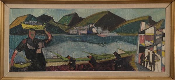 20th Century Swedish School 'Bringing in the Catch'