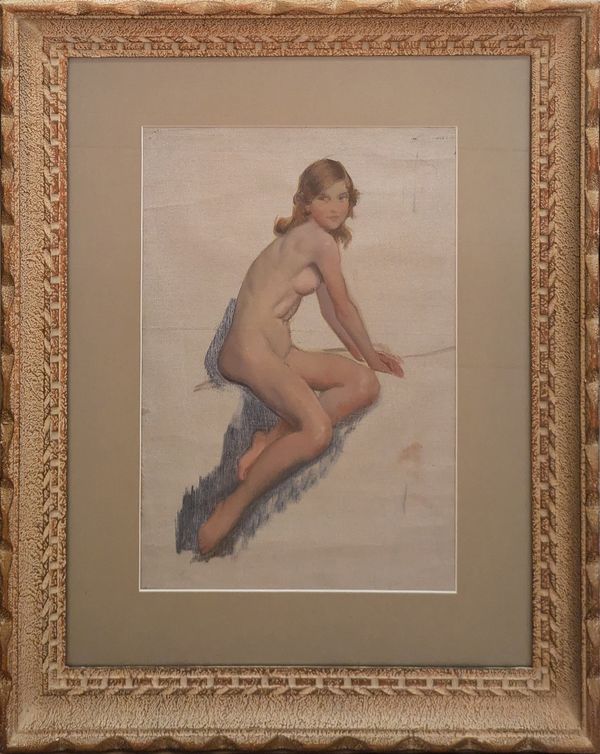 Early 20th British School  'Model Posing'