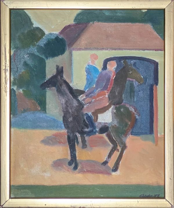 Eric Elfvén (1921–2008) 'Riding school in Chartres, France'
