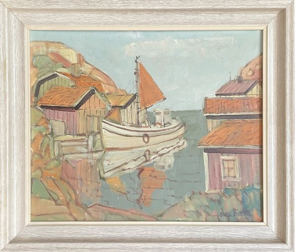 20th Century Swedish School ‘Orange Sail’