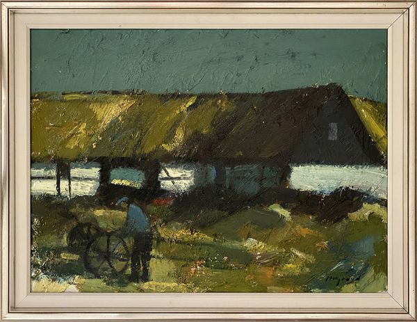 Bengt Hillgrund (1935-1981) 'Farmer at Work'