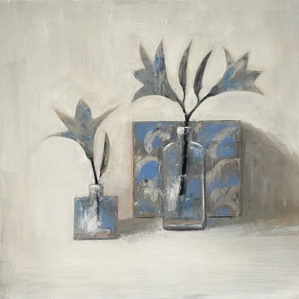 Lilies, Blue & White