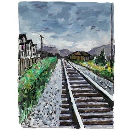 TRAIN TRACKS 2018 (grey)