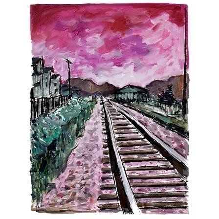 TRAIN TRACKS 2018 (pink)