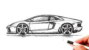 Drawing of a car