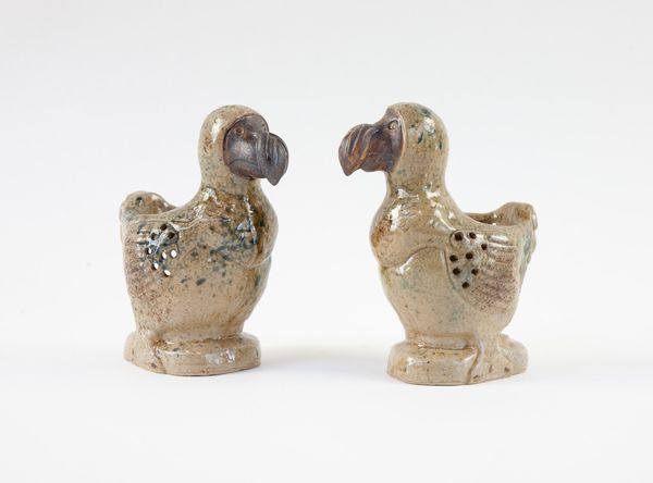 Pair of ceramic incense burners