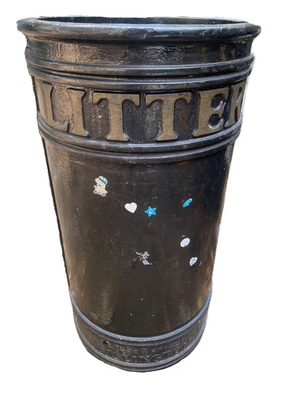 †Islington Council heritage cast iron bin (1 of 27 similar lots) (daggered lot)