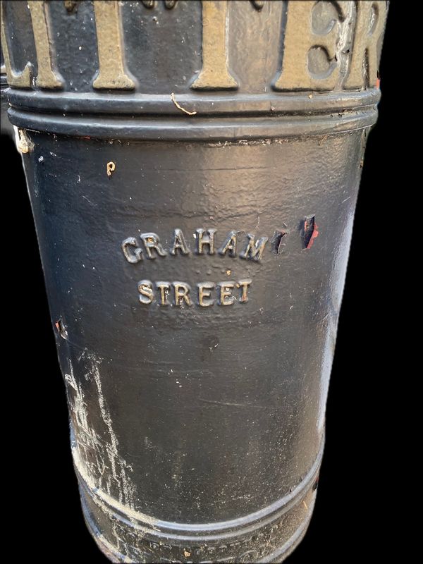 †Islington Council heritage cast iron bin - Graham Street (1 of 27 similar lots) (daggered lot)