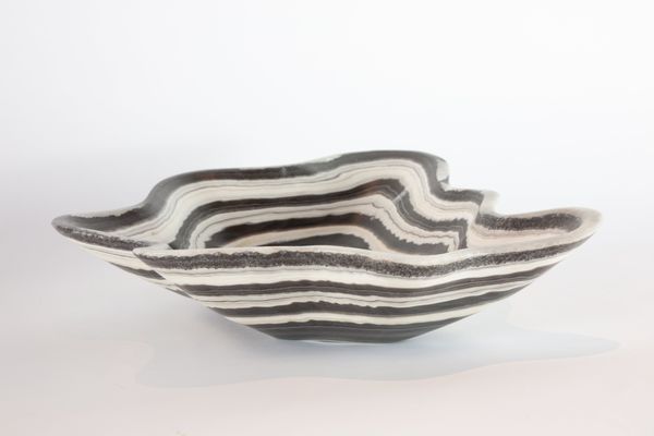 A zebra onyx bowl