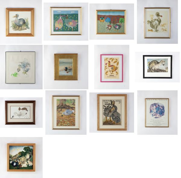 A collection of thirteen Dodo paintings comprising: