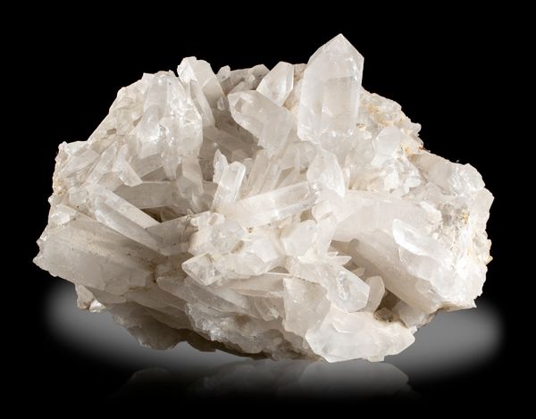 A clear quartz formation