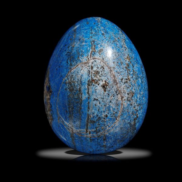 A blue jean Lapis lazuli egg 12cm high, 1.9kg