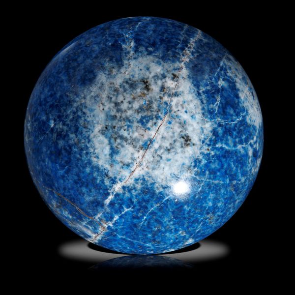 A blue jean Lapis lazuli sphere 15cm diameter, 4.77kg