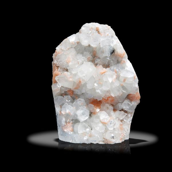 A quartz and calcite freeform 24cm high by 9cm wide, 5.6kg