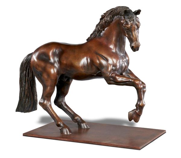 &#9650? Ronald Cameron  Whistlejacket Bronze 4 of an edition of 9 64cm high by 75cm long Ronald Cameron (1930-2013) was a prolific sculptor whose...