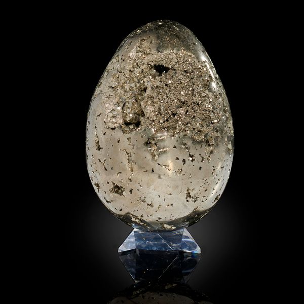 A pyrite egg Peru 19cm high 