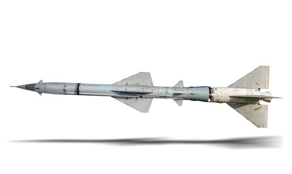 A rare Lavochkin V-751 experimental flying laboratory  1960 titanium, stainless steel and aluminium 10.9 metres long  This is a two-stage rocket...