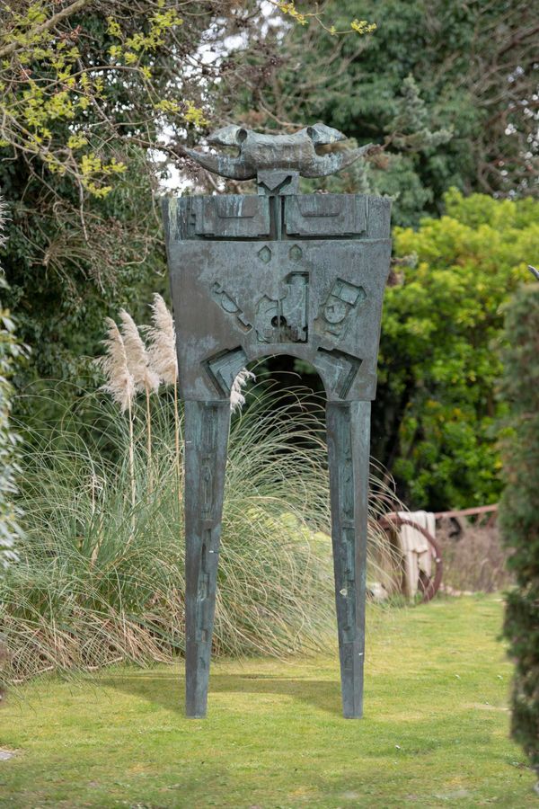 Gerald Moore Man the Destroyer  Bronze, inscribed Gerald Moore, Tordown, 1993 220cm high This piece is illustrated in Gerald Moore‘s book Life...